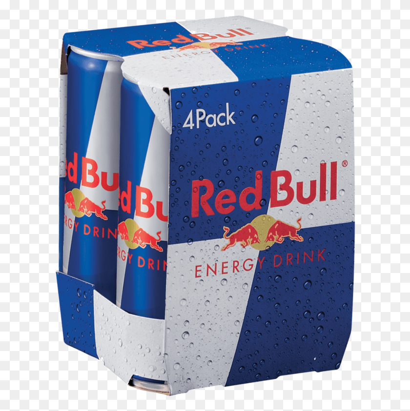 616x783 Red Bull Can Pack 4 X 250ml Red Bull 4 Pack, Tin, Soda, Beverage HD PNG Download