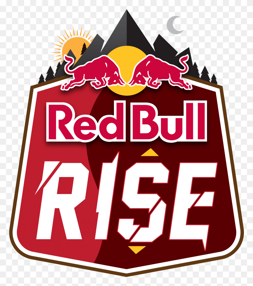 2301x2622 Descargar Png Red Bull Rise Logo Red Bull Race, Etiqueta, Texto, Símbolo Hd Png