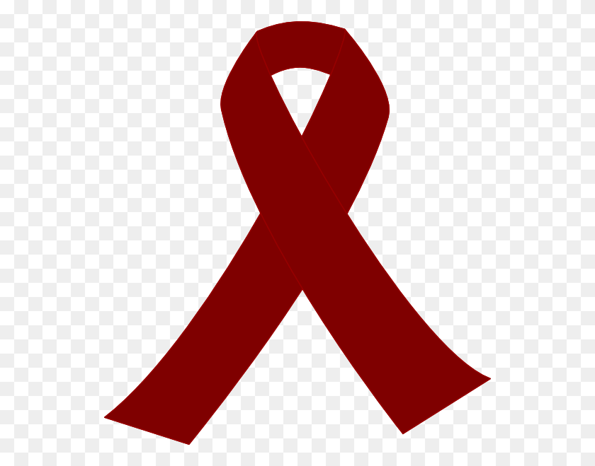 546x599 Red Cancer Ribbon, Text, Logo, Symbol HD PNG Download