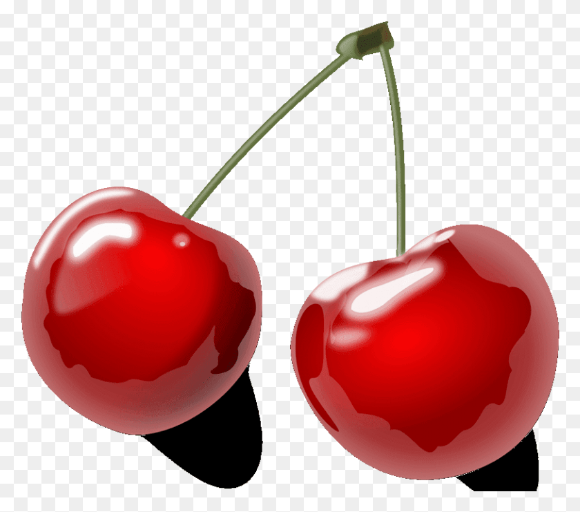 812x709 Red Cherry Clipart Cherry, Plant, Fruit, Food HD PNG Download