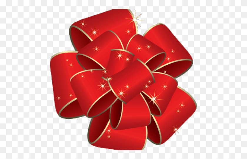 501x481 Red Christmas Bow, Graphics, Spiral HD PNG Download
