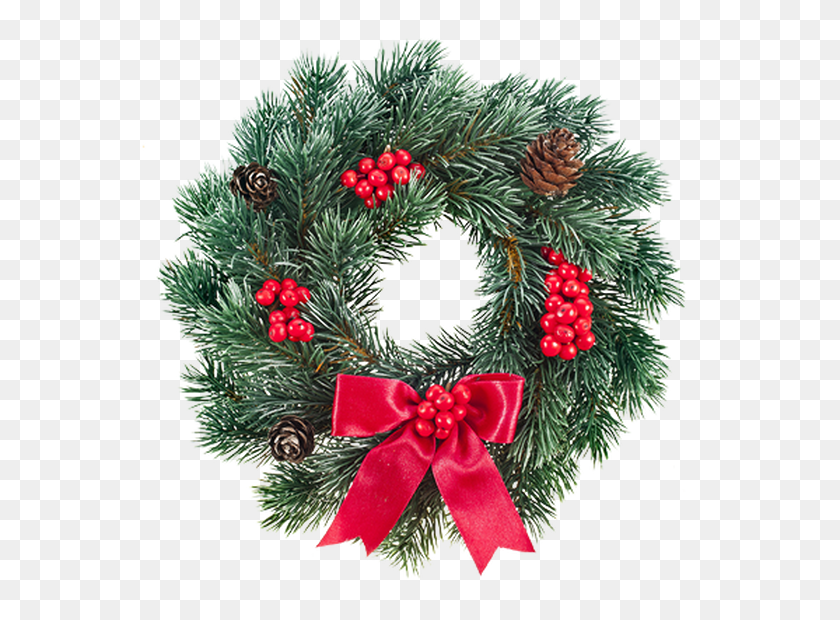 560x560 Red Christmas Wreath Wreath, Christmas Tree, Tree, Ornament HD PNG Download