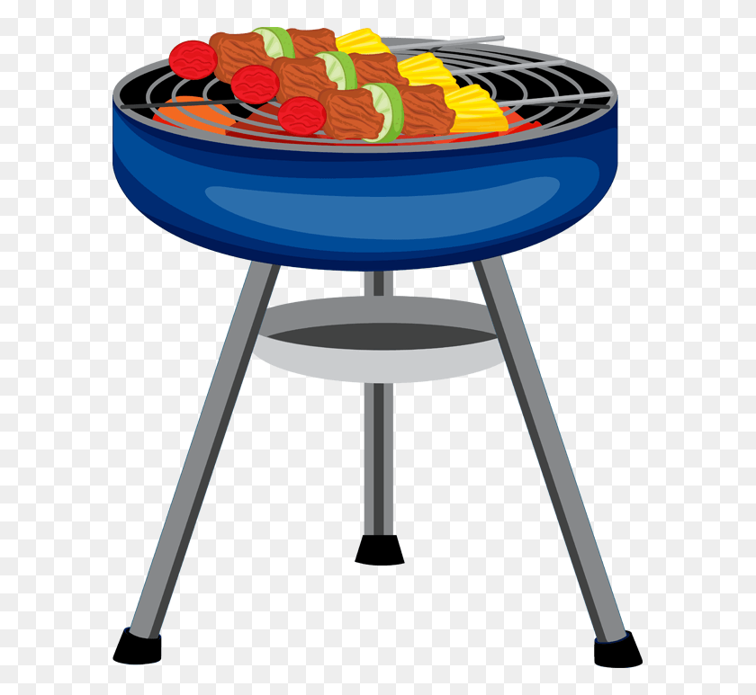 589x713 Red Clipart Bbq Grill Barbecue Clipart, Food HD PNG Download