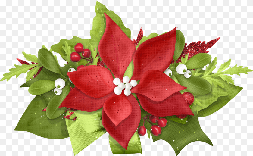 1600x986 Red Clipart Red Christmas Flowers, Flower, Flower Arrangement, Flower Bouquet, Plant PNG