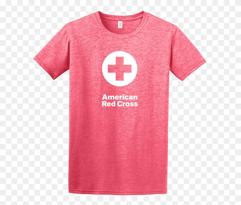 614x653 Red Cross Logo Heather Orange Gildan Shirt, Clothing, Apparel, First Aid HD PNG Download