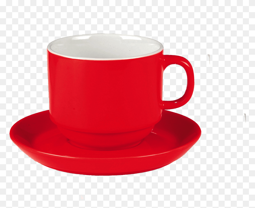 2357x1887 Красная Чашка Изображение Чашка И Блюдце, Керамика, Кофейная Чашка, Лента Hd Png Скачать