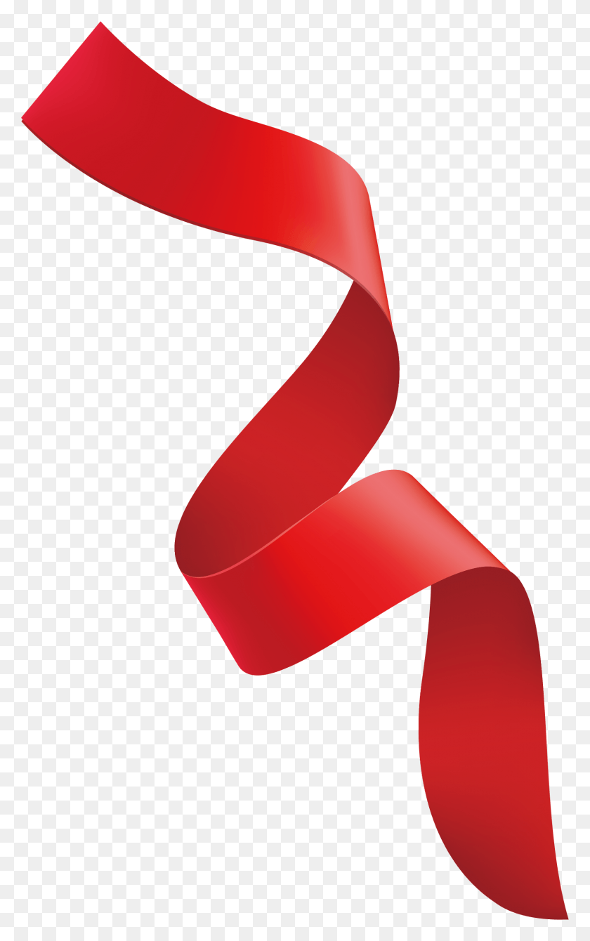 1603x2632 Red Curly Ribbon, Tie, Accessories, Accessory HD PNG Download