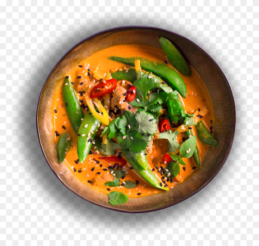 779x739 Red Curry Red Curry, Bowl, Dish, Meal HD PNG Download