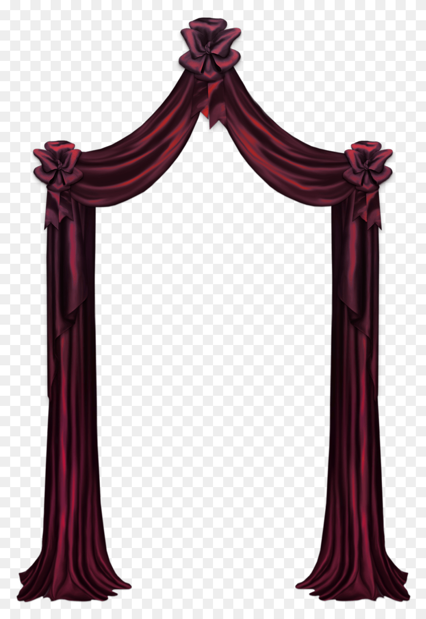 1079x1605 Red Curtain Decor Clipart Picture Curtain Arch, Interior Design, Indoors, Stage HD PNG Download