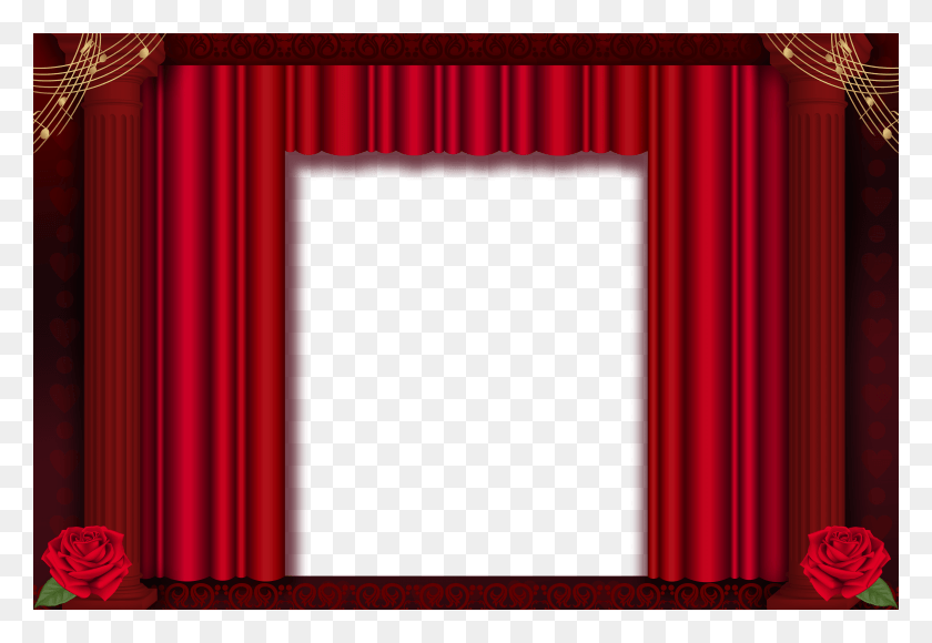 6000x4000 Red Curtains Transparent Frame Curtain Frame Transparent Background, Maroon, Text, Velvet HD PNG Download