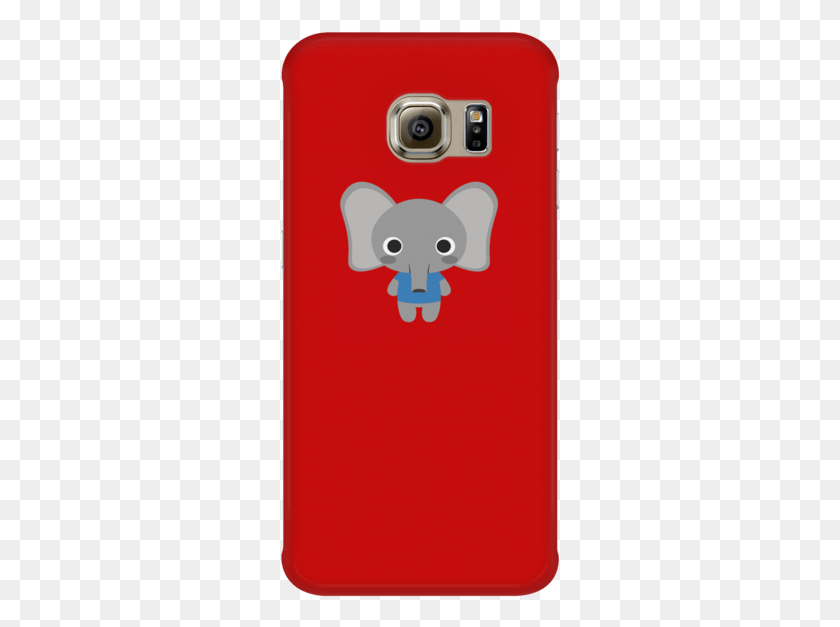 282x567 Red Cute Baby Elephant Phone Case Cartoon, Electronics, Mobile Phone, Cell Phone Descargar Hd Png