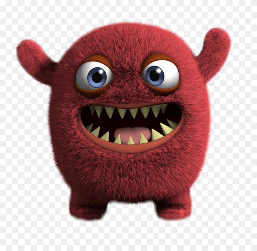 950x925 Red Cute Monster Scary Surprise Sweet Bigfoot Cute, Toy, Animal, Plush HD PNG Download