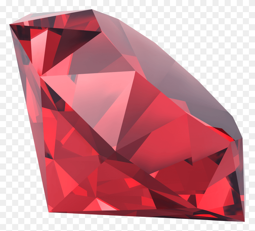 3628x3274 Red Diamond Clipart Red Diamond, Gemstone, Jewelry, Accessories HD PNG Download
