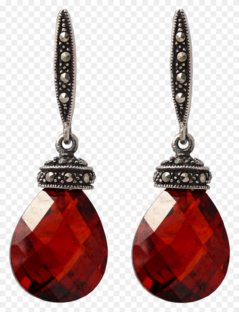 800x1062 Red Diamond Earrings Ear Ring, Accessories, Accessory, Jewelry Descargar Hd Png