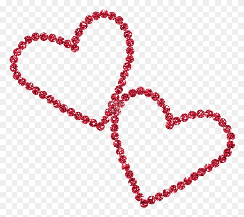 828x730 Red Diamond Heartspicture Images Background Black 99 Bead Tasbih, Сердце, Ожерелье, Ювелирные Изделия Hd Png Download