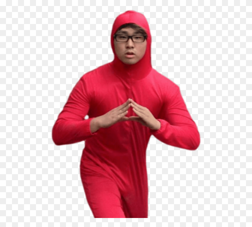 501x696 Red Dick Pink Guy, Clothing, Apparel, Sleeve HD PNG Download
