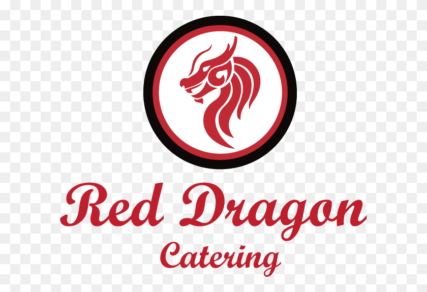 605x515 Red Dragon Catering Logo Graphic Design, Symbol, Trademark, Text HD PNG Download