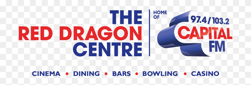 717x224 Red Dragon Centre Logo Square Capital Fm, Text, Alphabet, Word HD PNG Download