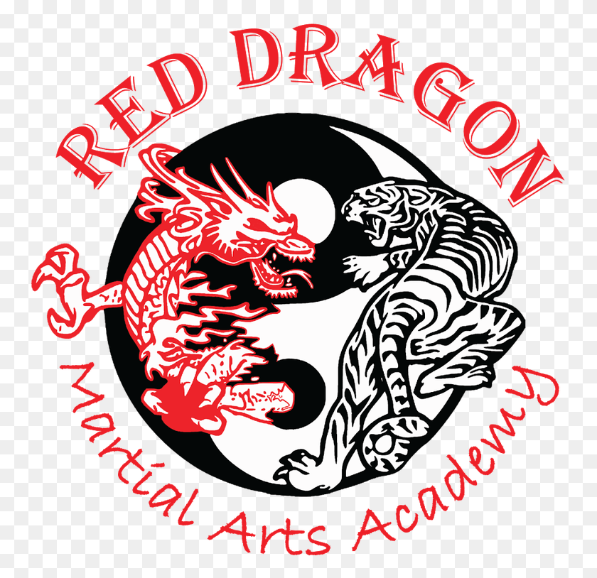 753x754 Red Dragon Martial Arts Academy Offers Self Defense Dragon Tiger Yin Yang, Poster, Advertisement, Text HD PNG Download