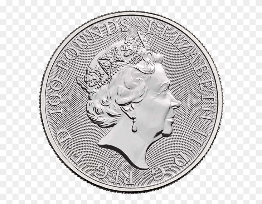 600x593 Red Dragon Of Wales Platinum Back Yale Queen39S Beast, Moneda, Dinero, Níquel Hd Png
