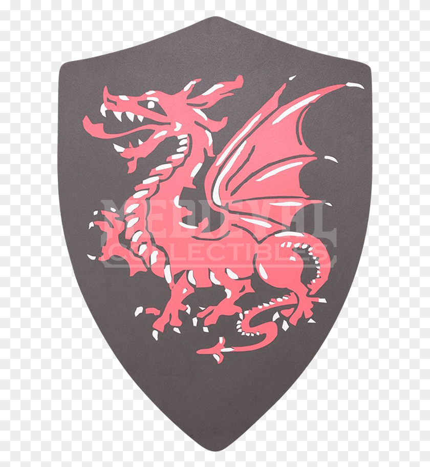 619x851 Red Dragon Shield, Armor HD PNG Download