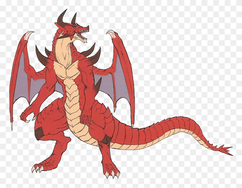 952x725 Red Dragon Transparent Images Red Dragon, Animal, Reptile, Crocodile HD PNG Download