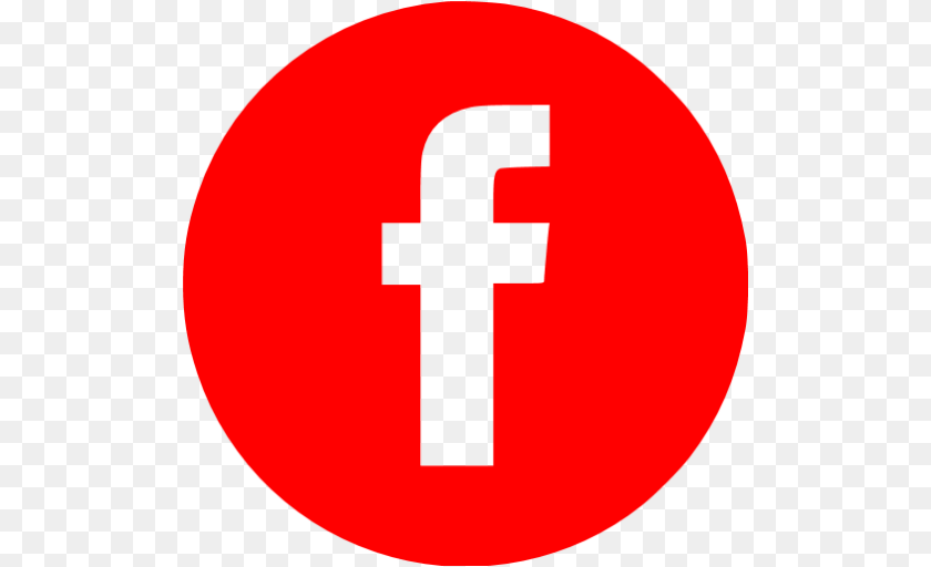 Red Facebook Icon, First Aid, Symbol, Sign Sticker PNG