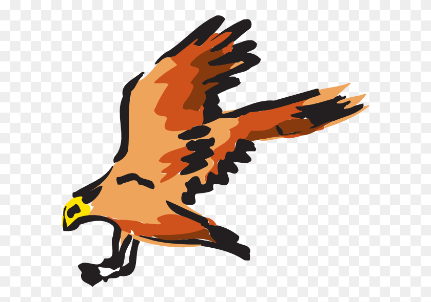 600x530 Red Falcon Vector Fly, Eagle, Bird, Animal HD PNG Download