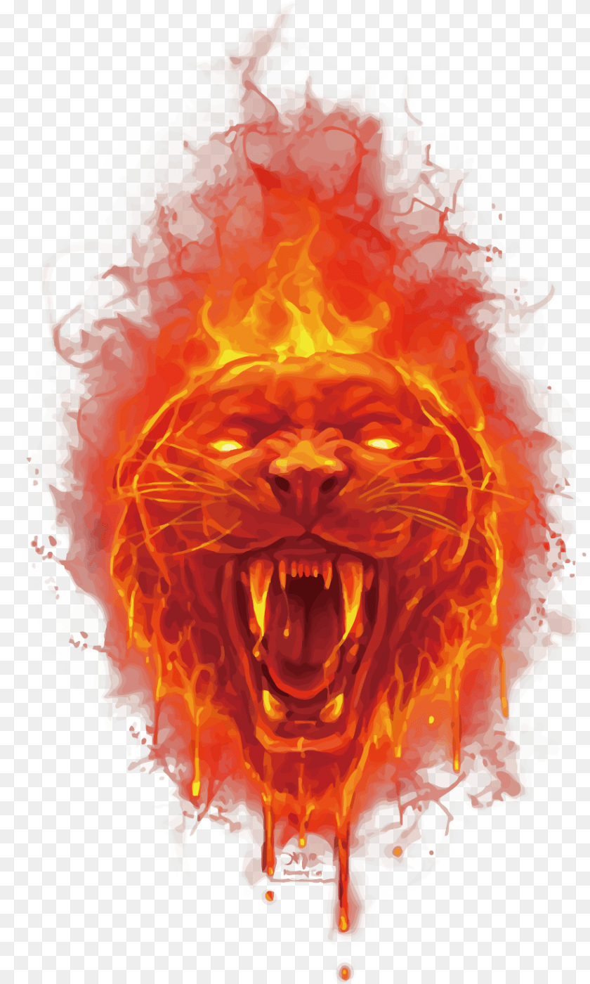 Red Fire Fire Lion Logo, Mountain, Nature, Outdoors, Person Sticker PNG