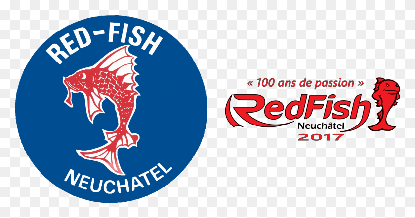 3852x1893 Red Fish Logo 1917 2017 Emblem, Symbol, Trademark, Badge HD PNG Download