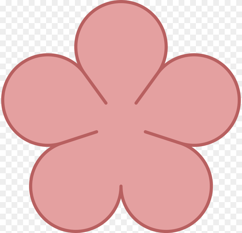 Red Five Leaves Flower Clipart, Petal, Plant, Geranium Transparent PNG