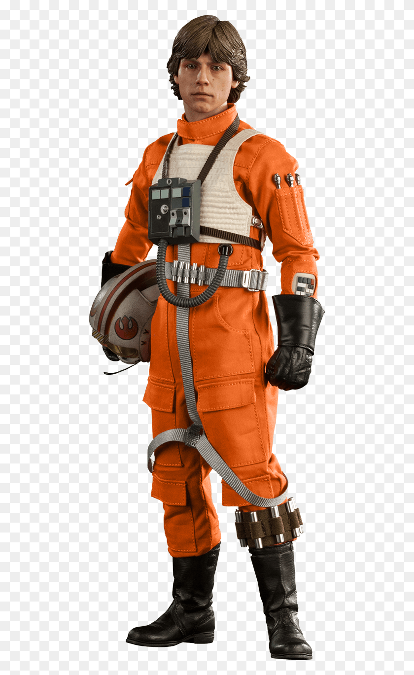 480x1309 Red Five X Wing Pilot Action Figure Star Wars Luke Skywalker, Clothing, Apparel, Person HD PNG Download