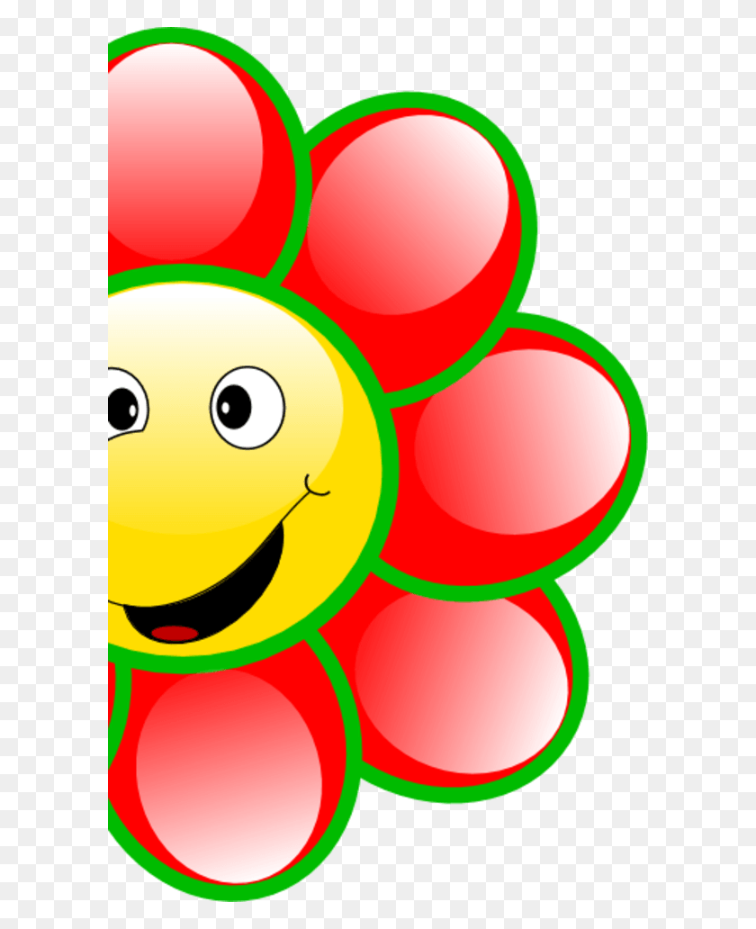 600x972 Red Flower Clipart Flipart Smiling Red Flower Clipart, Ball, Balloon, Graphics HD PNG Download