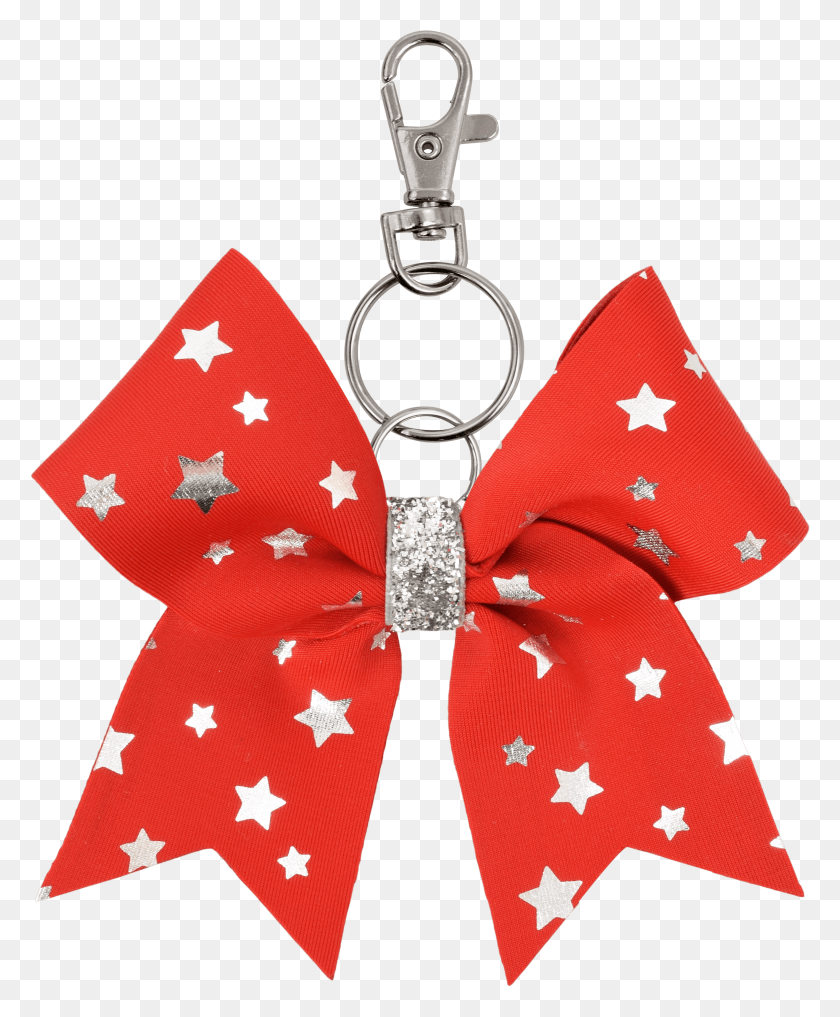 2824x3467 Red Foiled Stars I Love Cheer Bow Keyring Keychain, Tie, Accessories, Accessory Descargar Hd Png
