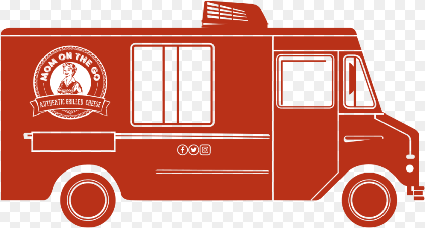 Red Food Truck, Person, Transportation, Vehicle, Van PNG
