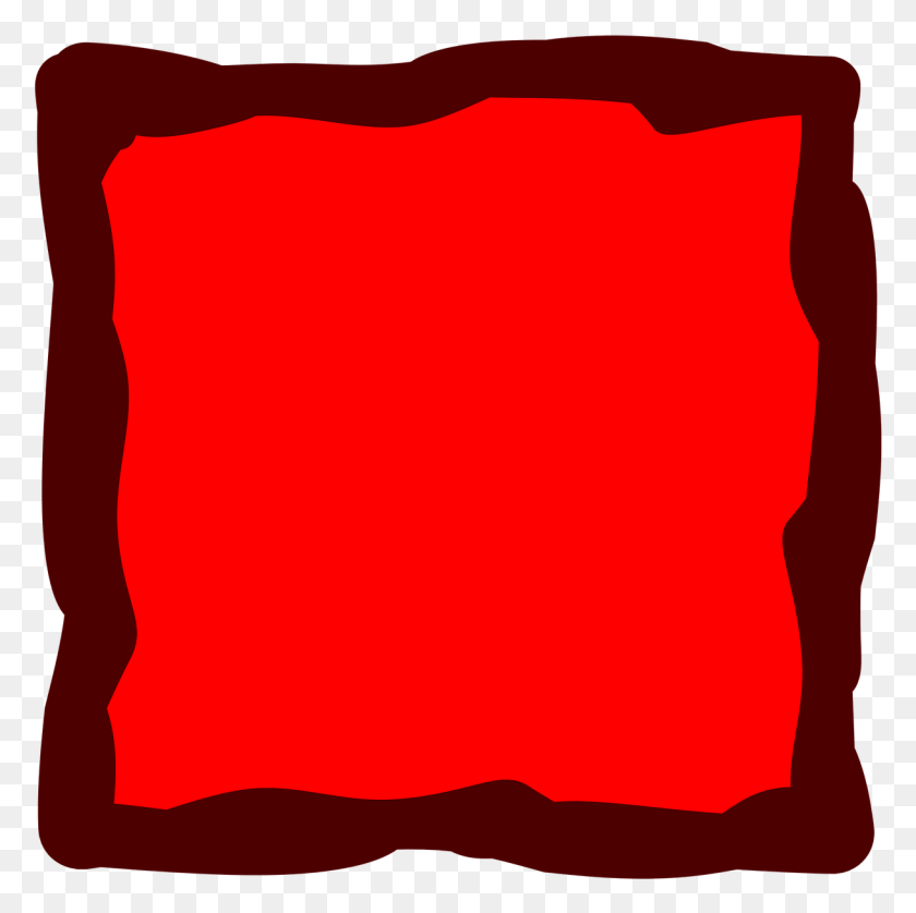 1222x1219 Red Frame Album Square With Red Border, Pillow, Cushion, T-shirt HD PNG Download
