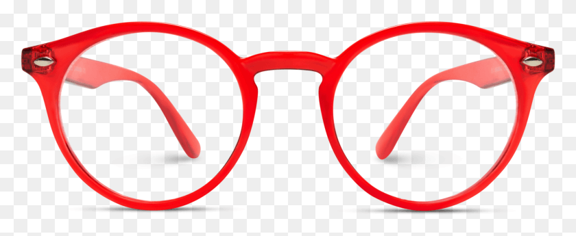 2045x749 Red Frame Clear Prescription Eyeglasses Clear Red, Glasses, Accessories, Accessory HD PNG Download