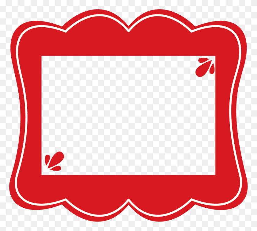 901x801 Красные Рамки Рамка Клип Арт Красный, Этикетка, Текст, Первая Помощь Hd Png Скачать