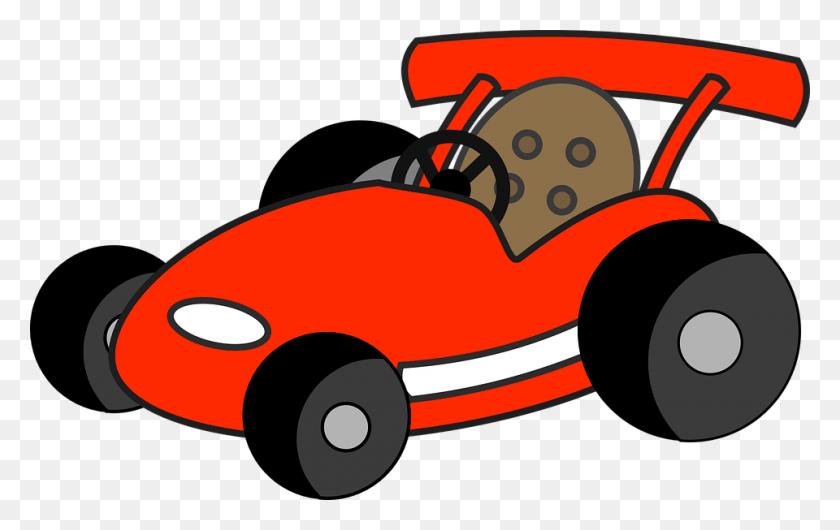 960x579 Red Go Kart Clipart, Vehículo, Transporte, Coche Hd Png