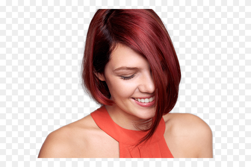 708x500 Red Hair Pixie Cut Cherry Red Hair Looks, Person, Face, Female HD PNG Download