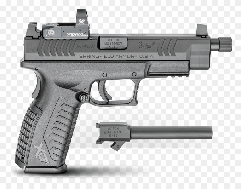 946x729 Red Handgun Vector Springfield Osp, Gun, Weapon, Weaponry HD PNG Download
