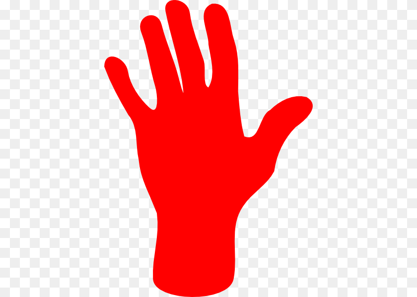 420x599 Red Handprint Image, Clothing, Glove, Dynamite, Weapon Sticker PNG