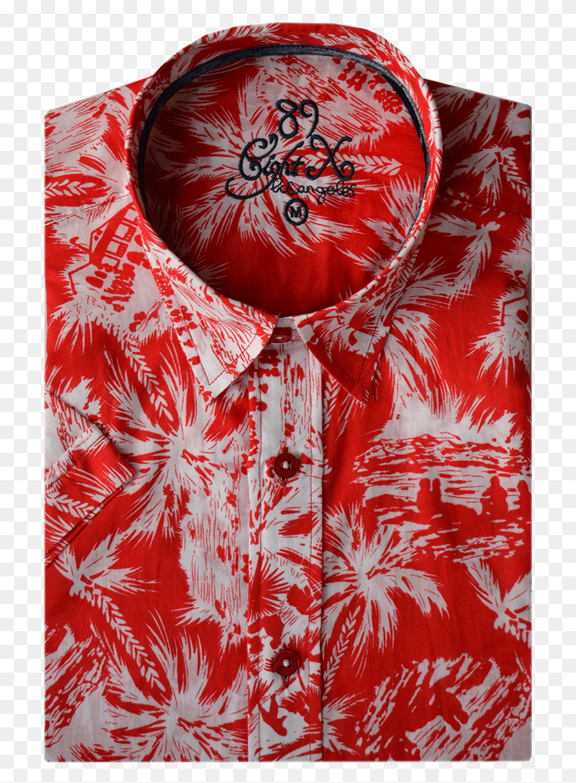 713x1081 Красная Гавайская Рубашка Мотив, Одежда, Одежда, Халат Png Скачать