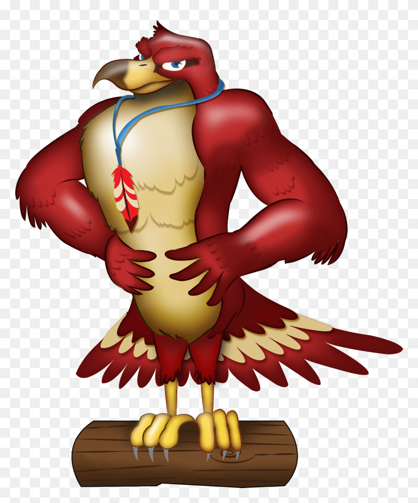 1383x1687 Red Hawk Cartoon, Toy, Animal, Bird HD PNG Download