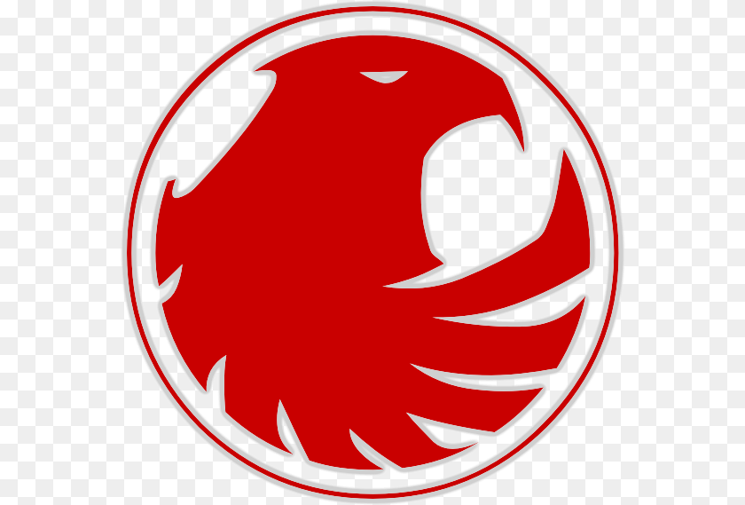 569x569 Red Hawk Logo Red Football Team Logo, Emblem, Symbol, Food, Ketchup Clipart PNG