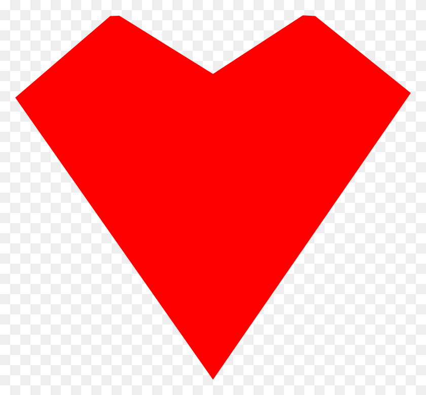 2338x2156 Red Heart Lines Big, Triangle, Heart, Plectrum HD PNG Download