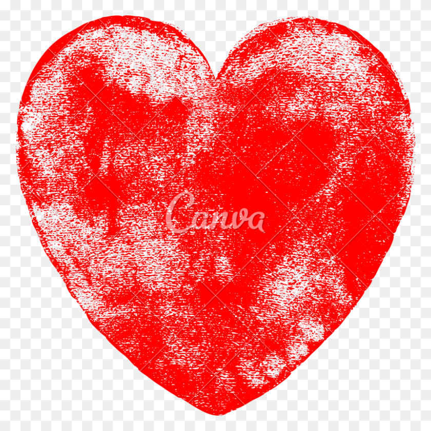 800x800 Red Heart Symbol Watercolor Texture Canva, Heart, Text, Rug Descargar Hd Png