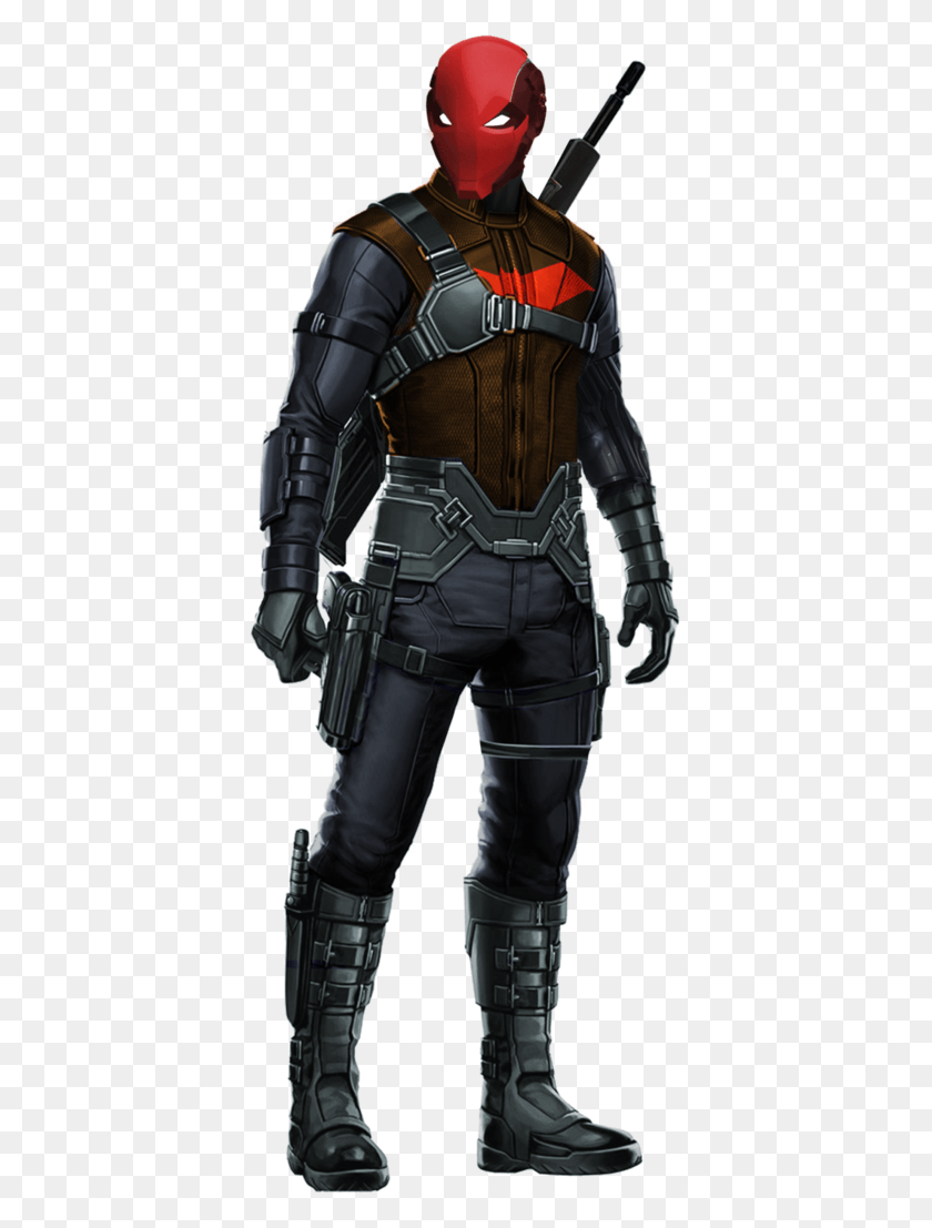 401x1047 Red Hood Jeremy Renner Hawkeye Mask, Person, Human, Helmet HD PNG Download