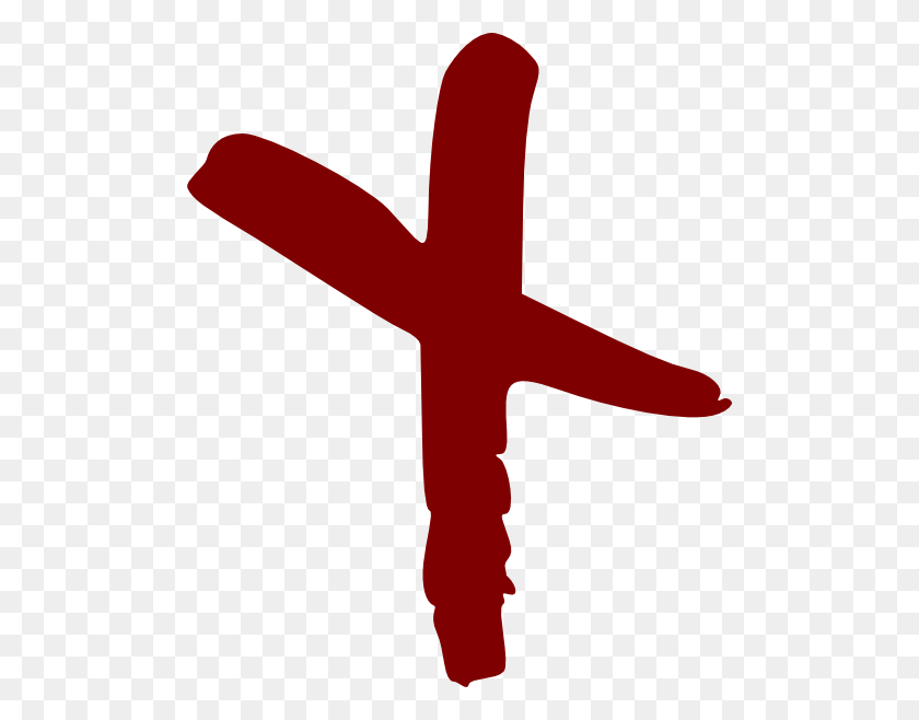 498x598 Red Ink Brush Stroke Smudge Paint Mark Line Hand Drawn Cross, Axe, Tool, Logo HD PNG Download
