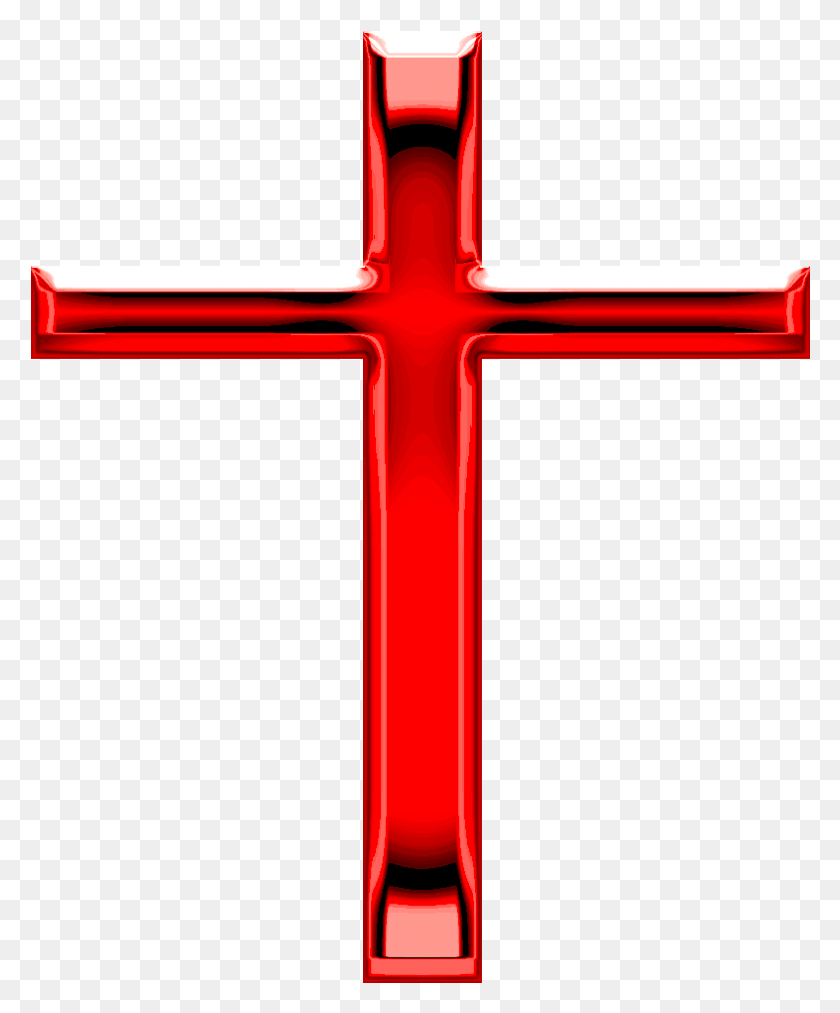 787x962 Красный Крест Иисуса Красный Христианский Крест, Символ, Распятие, Бензоколонка Hd Png Скачать